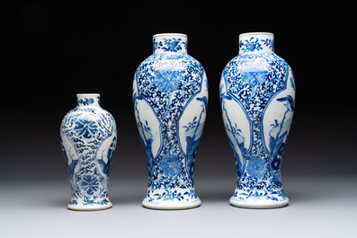 18 Chinese blue and white wares, Kangxi and later