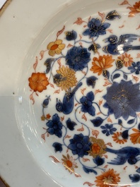 A Chinese Imari-style armorial plate with the arms of Page for the English market, Kangxi, ca. 1718