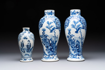 18 Chinese blue and white wares, Kangxi and later