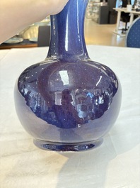 A Chinese flamb&eacute;-glazed vase, 19th C.