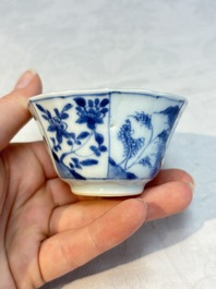 16 Chinese blue and white wares, Kangxi/Yongzheng