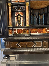 A fine Italian tortoiseshell- and ebony-veneered cabinet, Florence, 17th C.