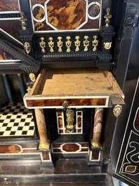 A fine Italian tortoiseshell- and ebony-veneered cabinet, Florence, 17th C.