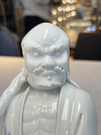 A Chinese Dehua blanc de Chine Damo, Dehua and He Chaozong 何朝宗 mark, 19th C.