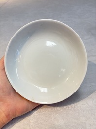 Six Chinese robin's egg-glazed saucers and seven ruby-back plates, Qianlong and Shengshengchun 生生春 marks, 19/20th C.