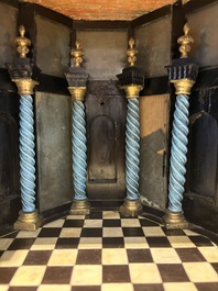 A fine Italian tortoiseshell- and ebony-veneered cabinet, Florence, 17th C.