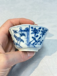 16 Chinese blue and white wares, Kangxi/Yongzheng