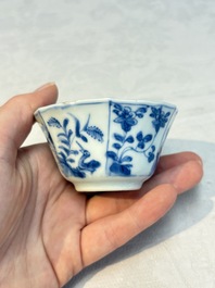 16 Chinese blue and white wares, Kangxi/Yongzheng