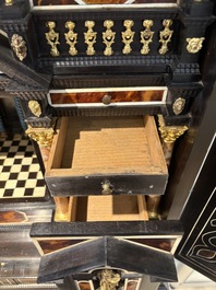 A fine Italian tortoiseshell- and ebony-veneered cabinet, Florence, 17th C.