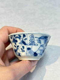 16 Chinese blue and white wares, Kangxi/Yongzheng