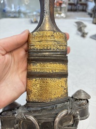 Three Omani Khanjars, one with Rhinoceros horn hilt, 19th C.