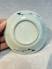 16 Chinese blue and white wares, Kangxi/Yongzheng