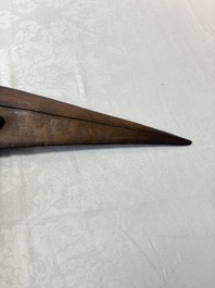 A rare wooden 'Porowa Ra Maru' or 'bird-head' club, Kanak peoples, New Caledonia, 19th C.
