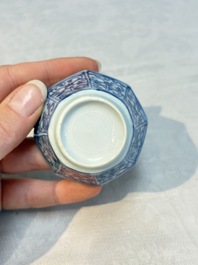 16 Chinese blue and white wares, Kangxi/Yongzheng
