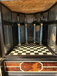 A fine Italian tortoiseshell- and ebony-veneered cabinet, Florence, 17th C.