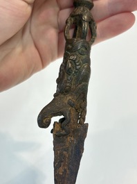 A Sino-Tibetan bronze Bodhisattva, a Thai Buddha and a phurba, 18/19th C.