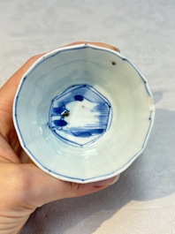 16 Chinese blue and white wares, Kangxi/Yongzheng