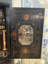 A fine Italian tortoiseshell- and ebony-veneered cabinet, Florence, 17th C.