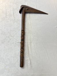 A rare wooden 'Porowa Ra Maru' or 'bird-head' club, Kanak peoples, New Caledonia, 19th C.