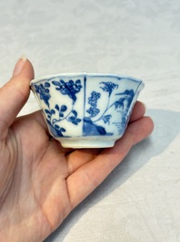 16 Chinese blue and white wares, Kangxi/Yongzheng