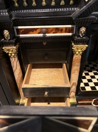 A fine Italian tortoiseshell- and ebony-veneered cabinet, Florence, 17th C.