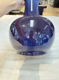 A Chinese flamb&eacute;-glazed vase, 19th C.