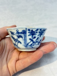 16 Chinese blue and white wares, Kangxi/Yongzheng