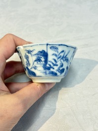 16 Chinese blue and white wares, Kangxi/Yongzheng
