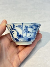 16 Chinese blue and white wares, Kangxi/Yongzheng