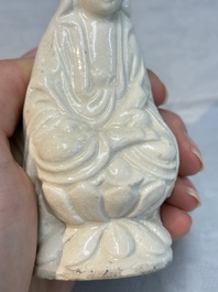 A Chinese Dehua blanc de Chine 'Kuixing' group and a Guanyin, 19th C.