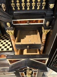 A fine Italian tortoiseshell- and ebony-veneered cabinet, Florence, 17th C.
