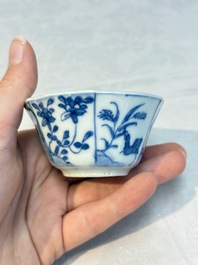 16 Chinese blue and white wares, Kangxi/Yongzheng