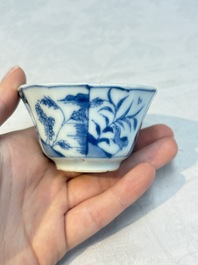 16 Chinese blue and white wares, Kangxi/Yongzheng