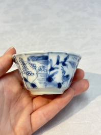 16 Chinese blue and white wares, Kangxi/Yongzheng