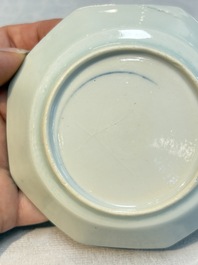 16 Chinese blue and white wares, Kangxi/Yongzheng