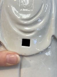 A Chinese white-glazed Guanyin, Kangxi mark, 19th C.