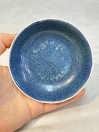 Six Chinese robin's egg-glazed saucers and seven ruby-back plates, Qianlong and Shengshengchun 生生春 marks, 19/20th C.