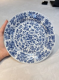 16 Chinese blue and white wares, Kangxi/Yongzheng