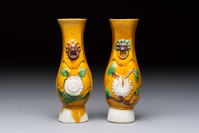 Eight Chinese sancai-glazed wares, 19th C.