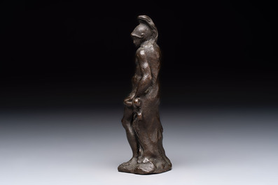 A bronze sculpture of a classical hero, probably Theseus, Italy, 16/17th C.