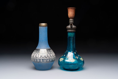 Four various glass vessels, Turkey/Iran, 19th C.
