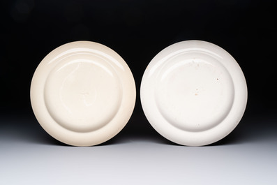 A set of ten English Arts and Crafts plates, Henry Stacy Marks for Minton, ca. 1878