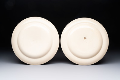 A set of ten English Arts and Crafts plates, Henry Stacy Marks for Minton, ca. 1878
