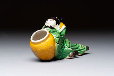 Eight Chinese sancai-glazed wares, 19th C.