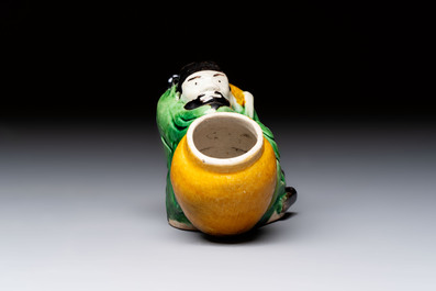 Eight Chinese sancai-glazed wares, 19th C.