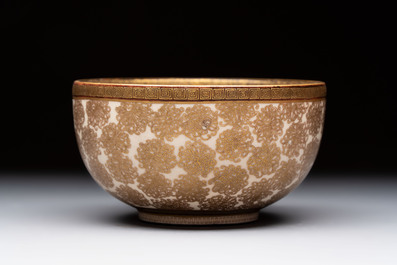 A Japanese Satsuma bowl, Yozan 陽山 mark, Meiji, 19th C.