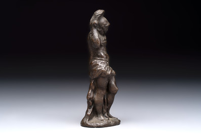 A bronze sculpture of a classical hero, probably Theseus, Italy, 16/17th C.