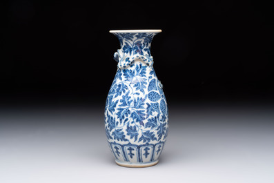 Four Chinese snuff bottles and three vases, 19th C.