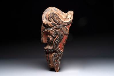 A polychrome 'Batak Singa' architectural element, North Sumatra, Indonesia, 19/20th C.