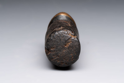 A Tibetan copper Gawu box and tsa tsa mold, 19th C.